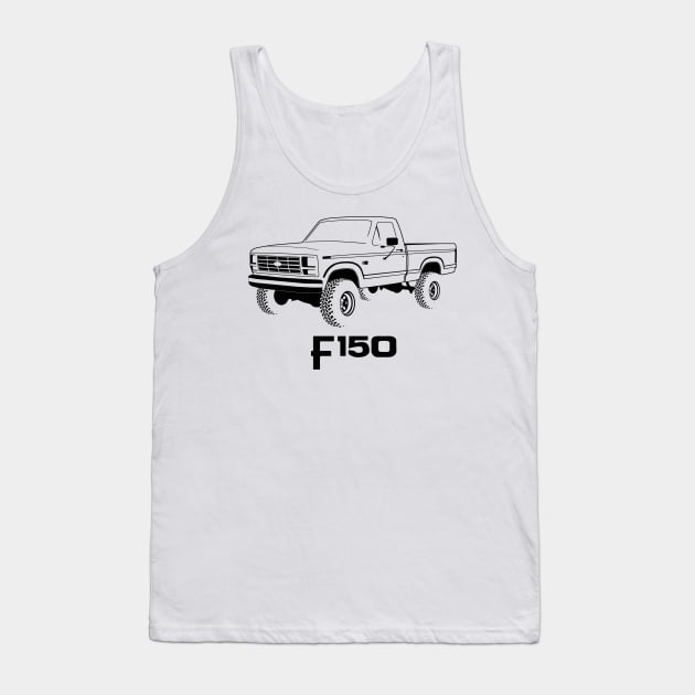 1980-1986 F150 Black Print Tank Top by The OBS Apparel